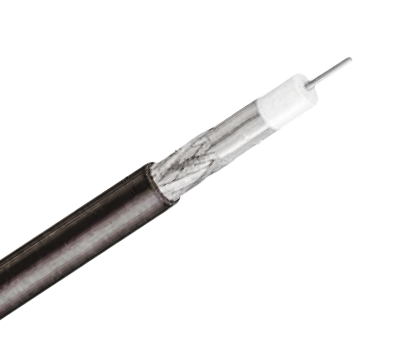 RG11-serie 75 ohm standaard coaxkabel - enkele tape en gevlochten kabel